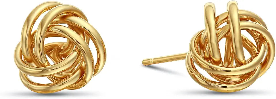Gold-Tone Stud Earrings, 9mm