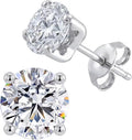 Gold-Tone Sterling Silver Lab-Grown Diamond Stud Earrings