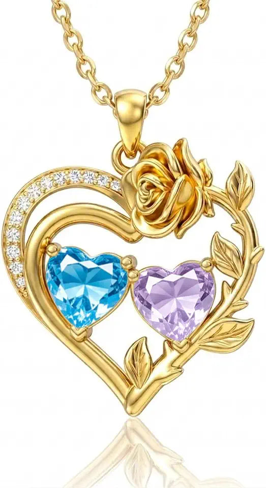 14K Gold-Plated Birthstone Necklace