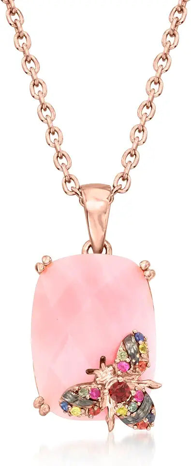 Gold-Tone Garnet Necklace, 18 inches