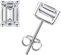 Sterling Silver Moissanite Stud Earrings