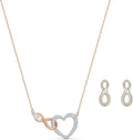 Crystal Stud Heart Jewelry Set