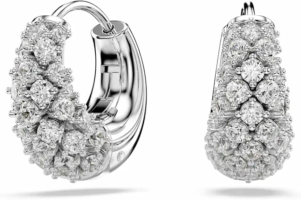 Rhodium-Plated Earrings