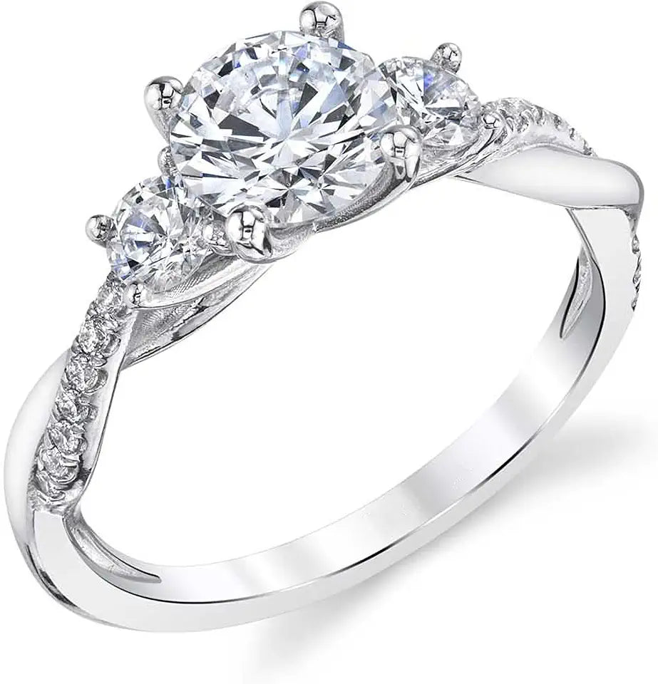 Moissanite Engagement Ring