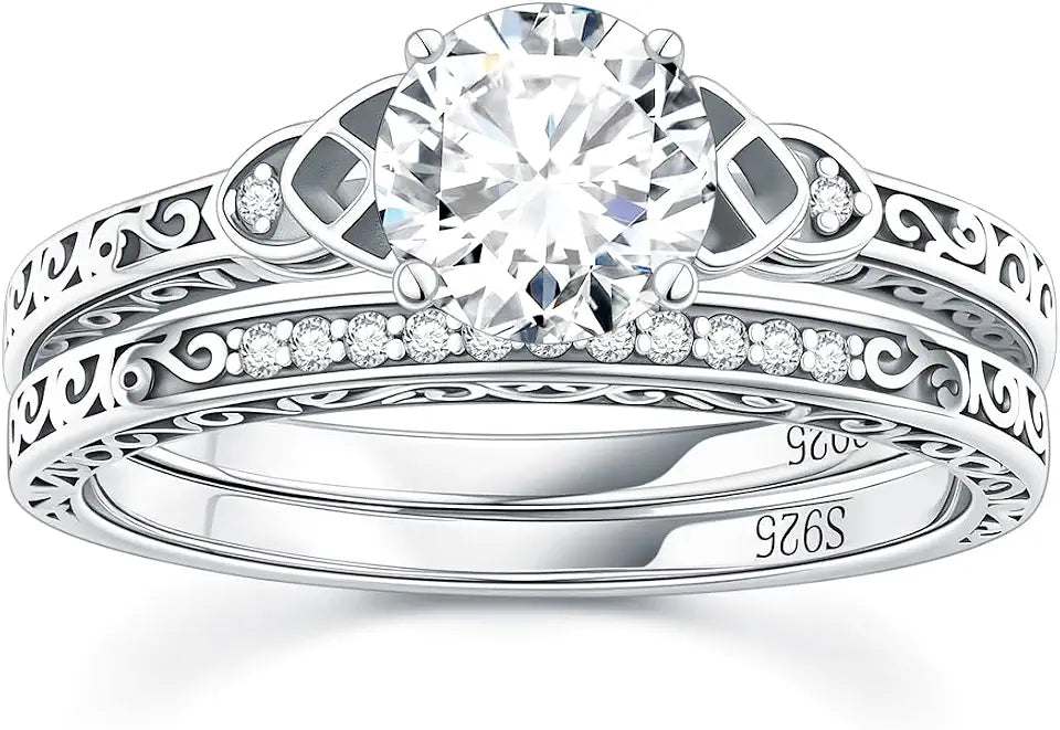 Sterling Silver Moissanite Ring