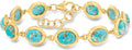 Gold-Tone Turquoise Bracelet