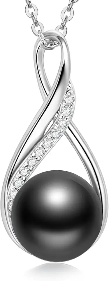 Black Pearl Necklace