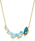 Gold-Tone Topaz Necklace, 18 inches