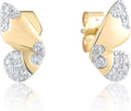Gold-Tone Stud Butterfly Earrings