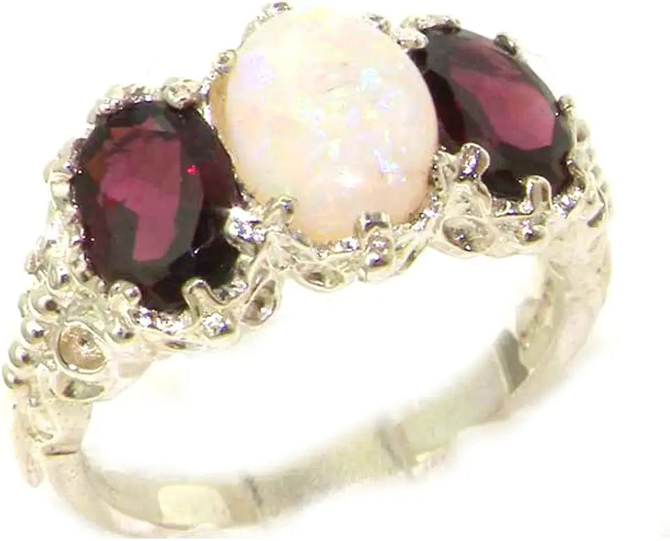 Sterling Silver Garnet Ring
