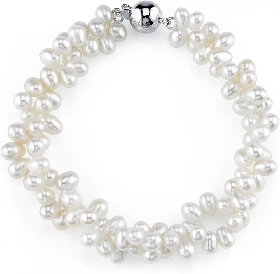 Sterling Silver Pearl Bracelet