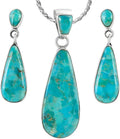 Sterling Silver Turquoise Jewelry Set