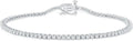 Sterling Silver Lab-Grown Diamond Tennis Bracelet