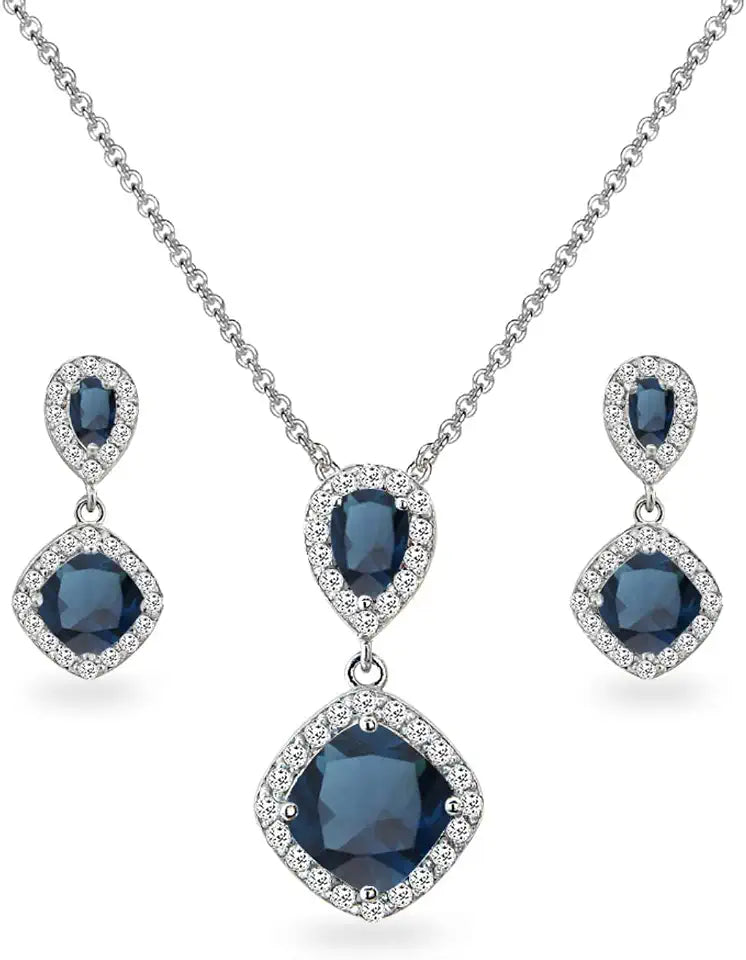 Birthstone Drop Jewelry Set