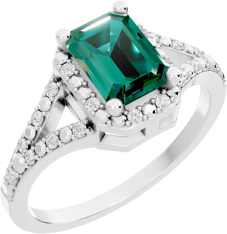 Round Halo Engagement Ring