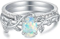 Sterling Silver Oval Cubic Zirconia Engagement Ring