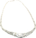 Sterling Silver Infinity Geometric Necklace