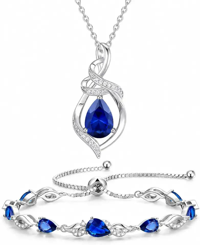 Sapphire Jewelry Set