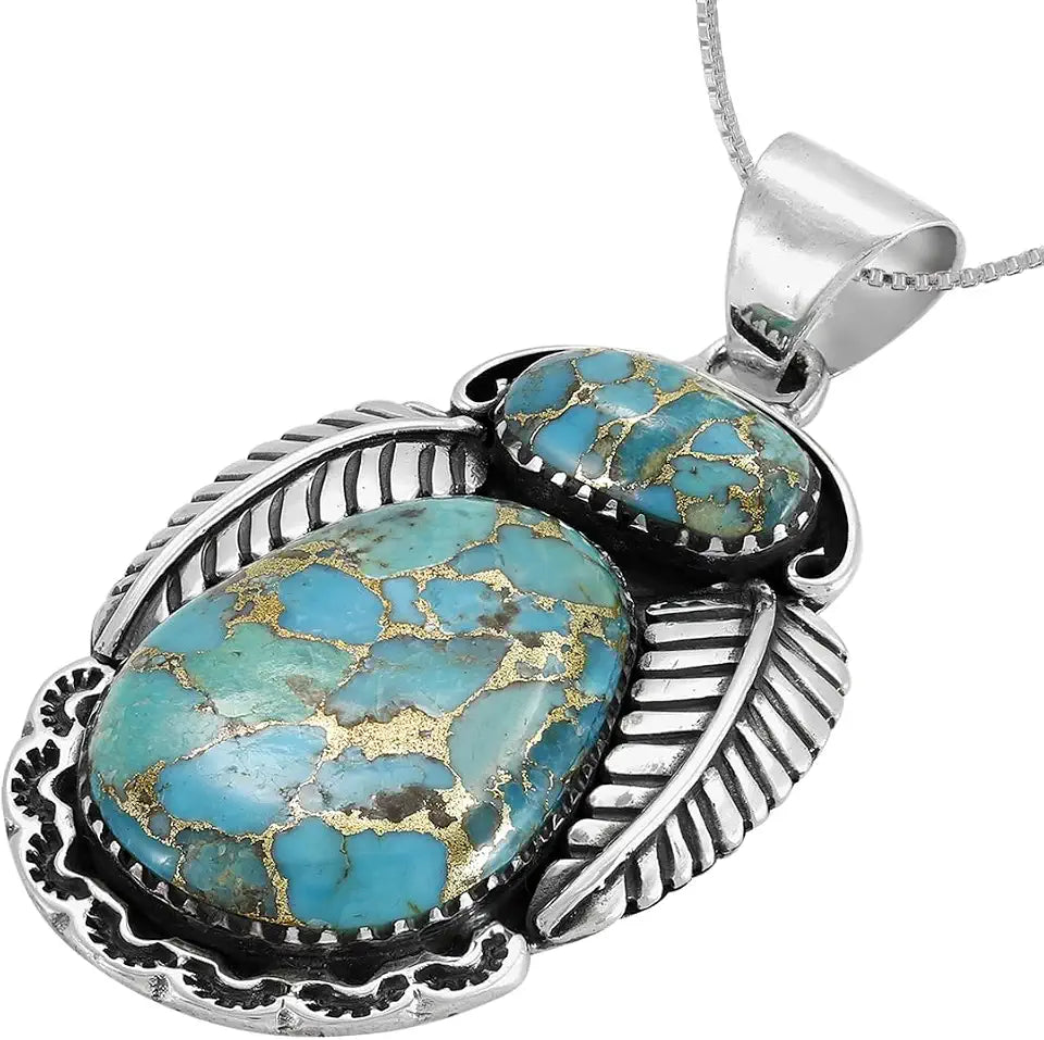 Sterling Silver Turquoise Necklace