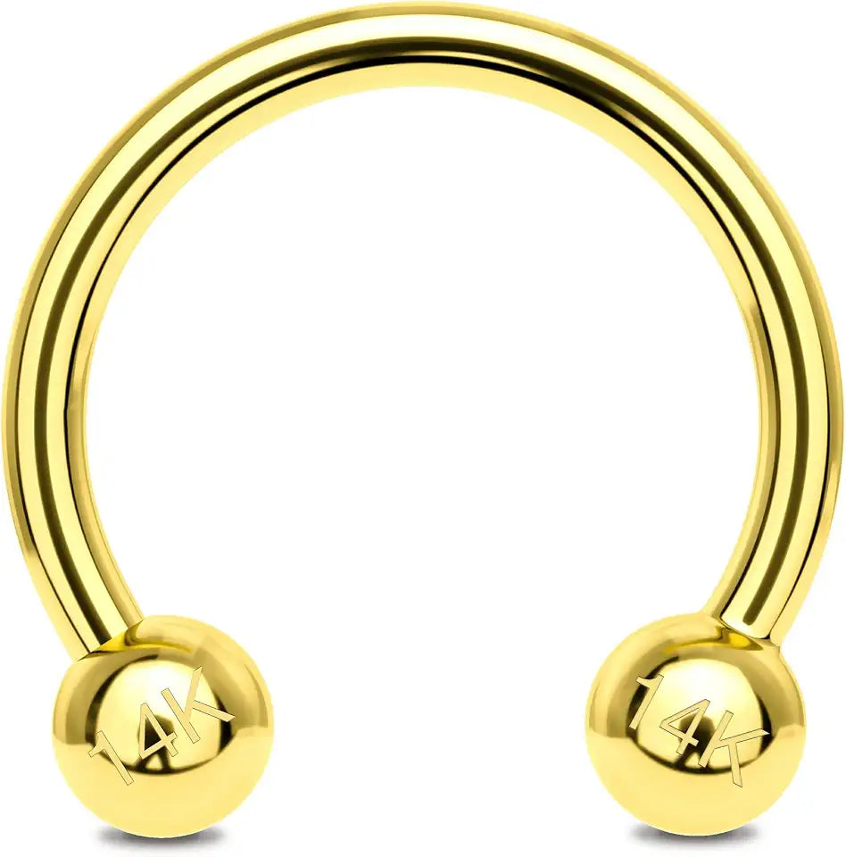 Gold-Tone Hoop Body Jewelry