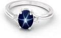 Sterling Silver Sapphire Star Ring