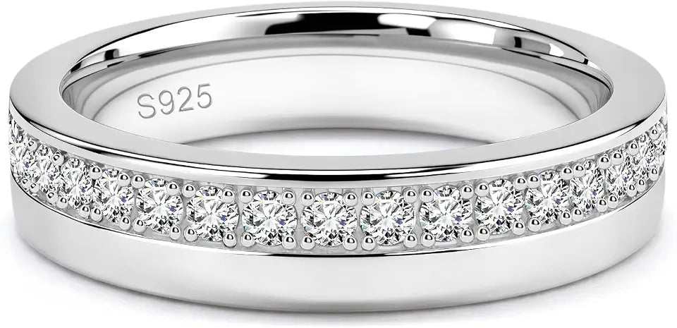 Sterling Silver Moissanite Ring