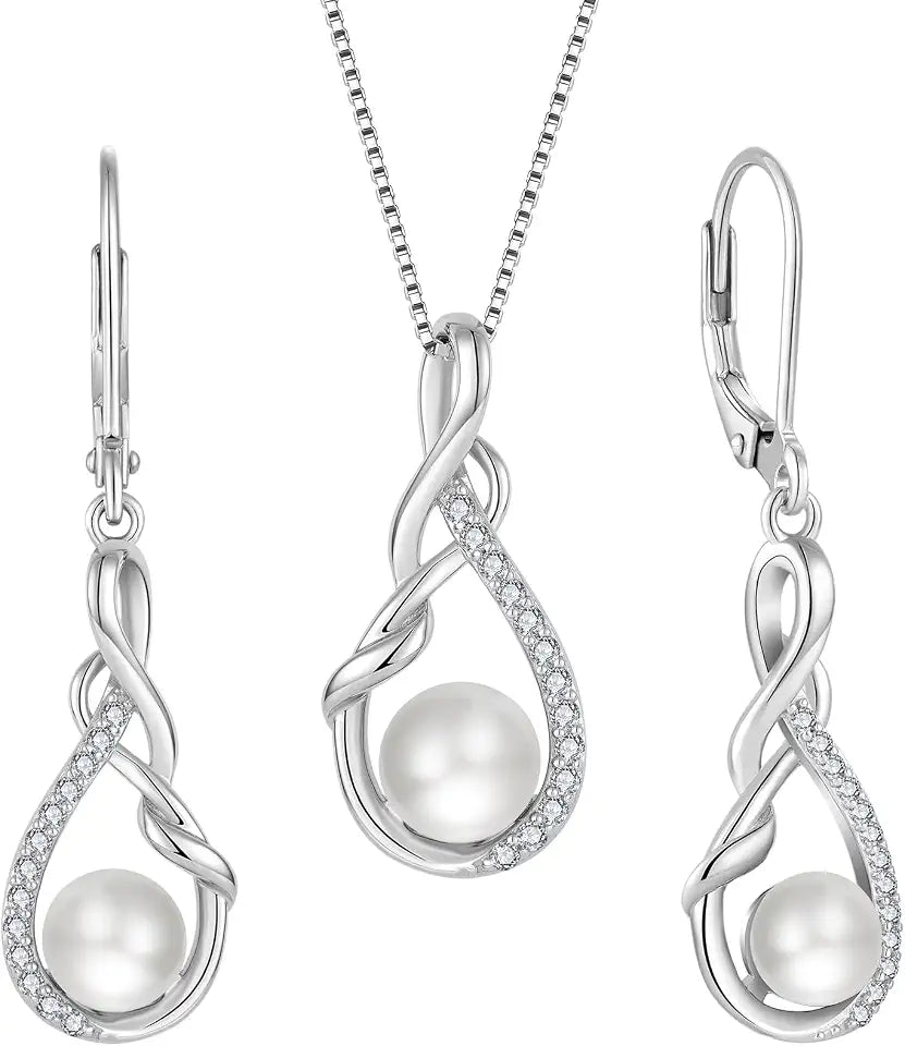 Sterling Silver Freshwater Pearl Jewelry Set