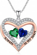 Birthstone Heart Necklace