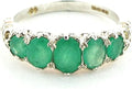 Sterling Silver Emerald Ring
