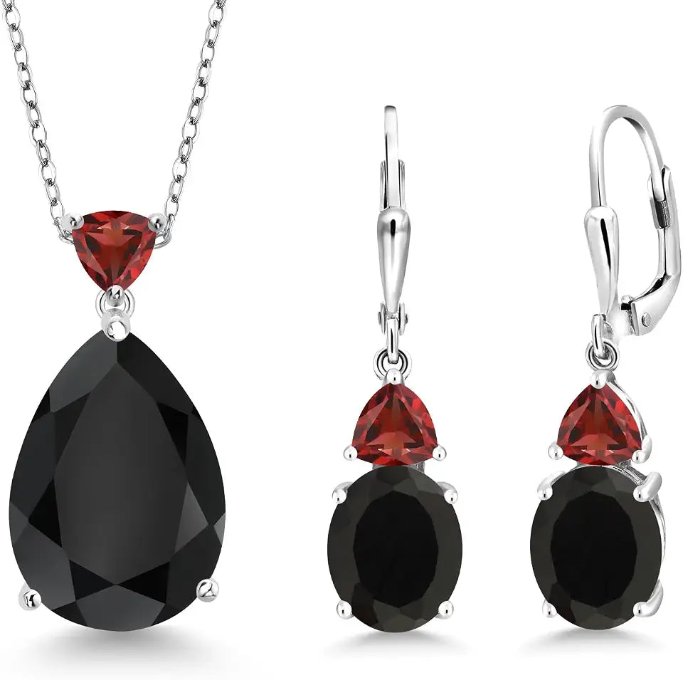 Garnet Jewelry Set