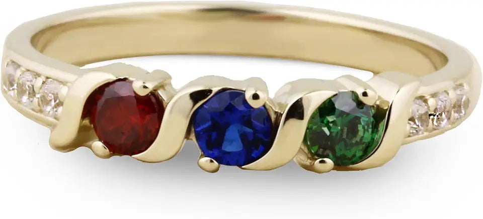 Gold-Tone Birthstone Ring