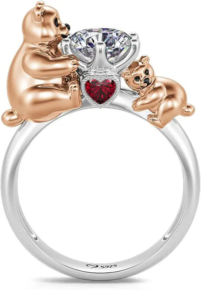 Sterling Silver Round Engagement Ring