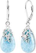 Sterling Silver Teardrop Drop Earrings