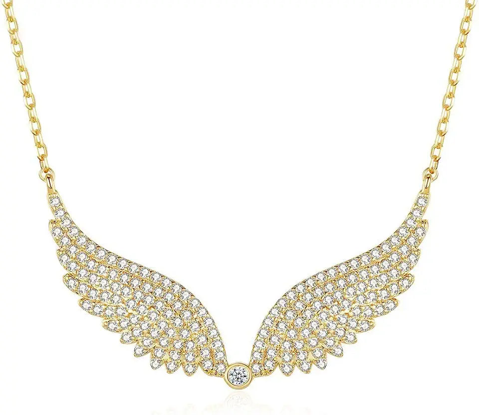 Gold-Tone Moissanite Necklace