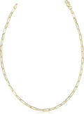 Gold-Tone Paperclip Bracelet, 2.5 mm