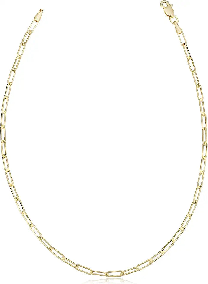 Gold-Tone Paperclip Bracelet, 2.5 mm