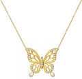 Gold-Tone Butterfly Necklace