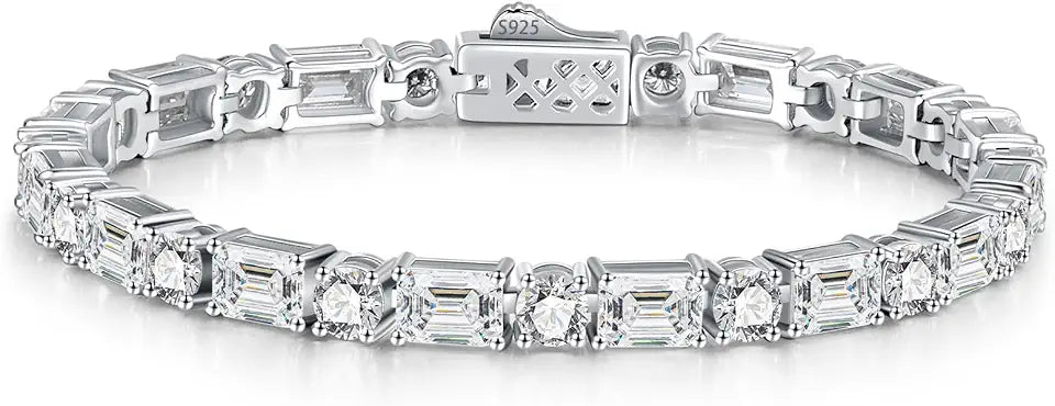 Round Moissanite Tennis Bracelet