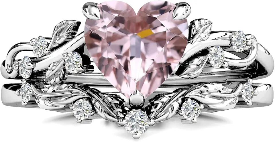 Gold-Tone Heart Engagement Ring