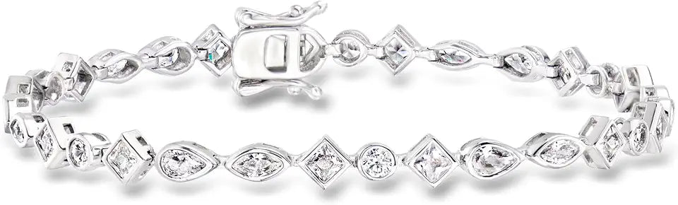 Sterling Silver Cubic Zirconia Bracelet