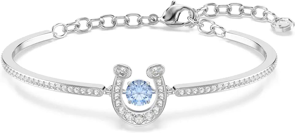 Rhodium-Plated Round Bracelet