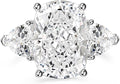 Sterling Silver Cubic Zirconia Halo Jewelry Set
