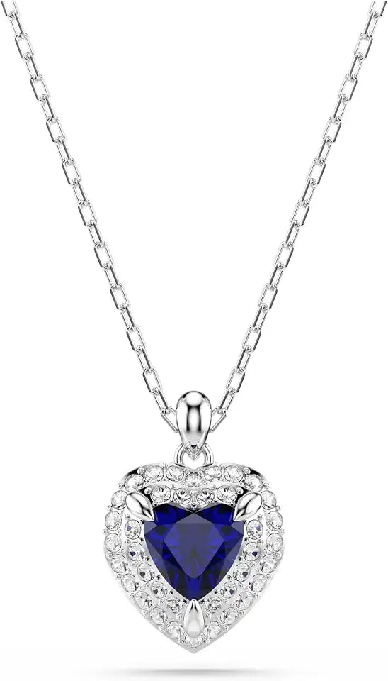 Rhodium-Plated Heart Pendant