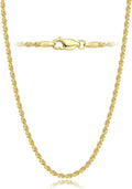 Gold-Tone Rope Necklace, 1.5mm