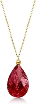 Gold-Tone Ruby Necklace