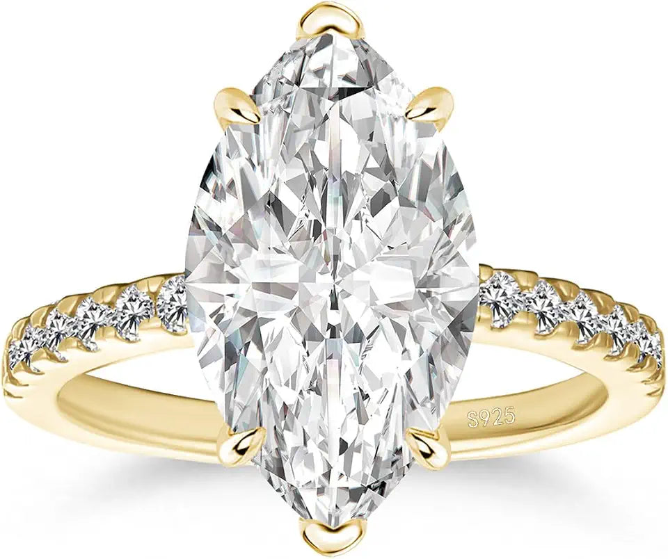 Sterling Silver Moissanite Ring