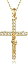 Gold-Tone Cross Necklace
