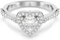 Rhodium-Plated Heart Ring