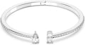 Rhodium-Plated Crystal Bracelet