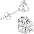 Gold-Tone Lab-Grown Diamond Stud Earrings